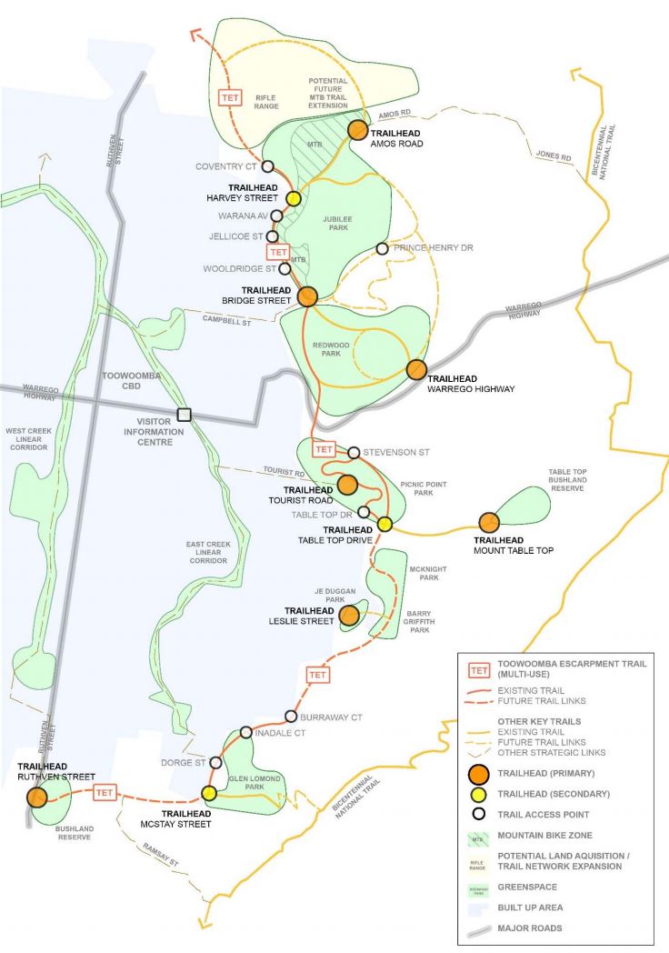 trails network toowoomba