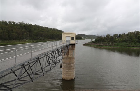 Cooby Dam with bridge