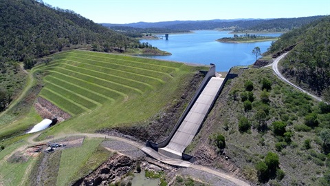 Cressbrook Dam Areial View