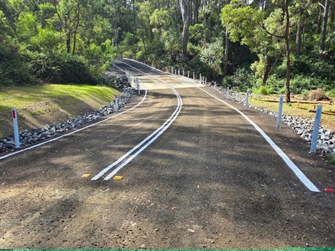 Perseverance Hall Road completion photo