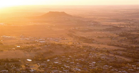 Sunny Regional View of Toowoomba