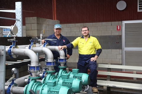 TAFE QLD Engineering Teacher Mr Glen Jones and past student Chris Jones