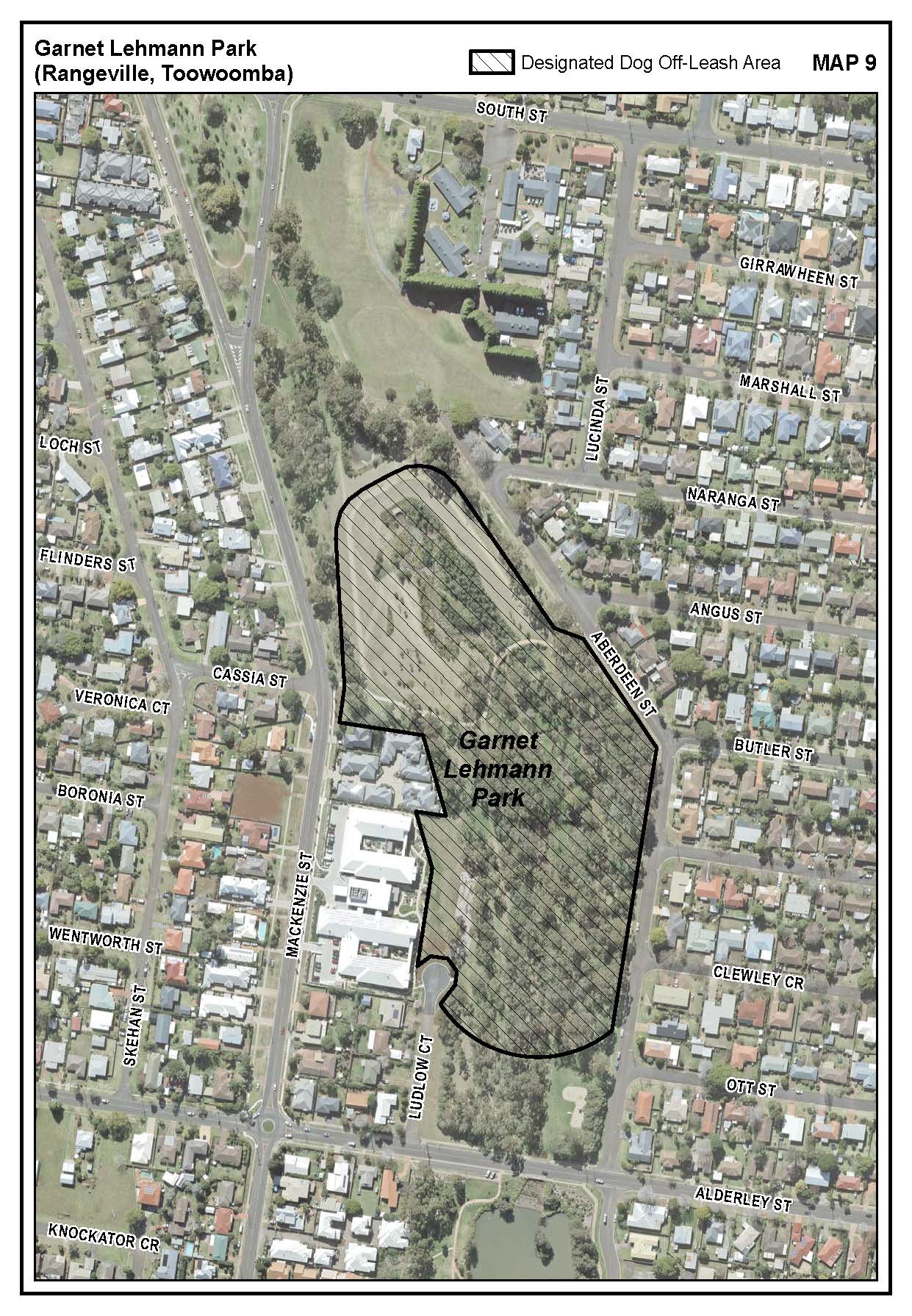 Garnet Lehmann Parkdog off-leash map