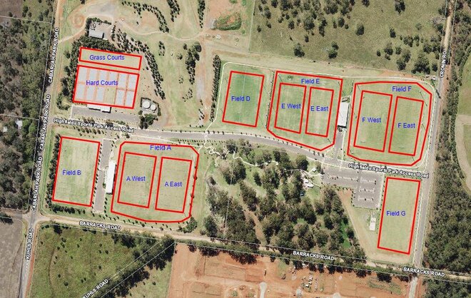 Highfields Sport and Recreation Park - Barracks Road, Highfields